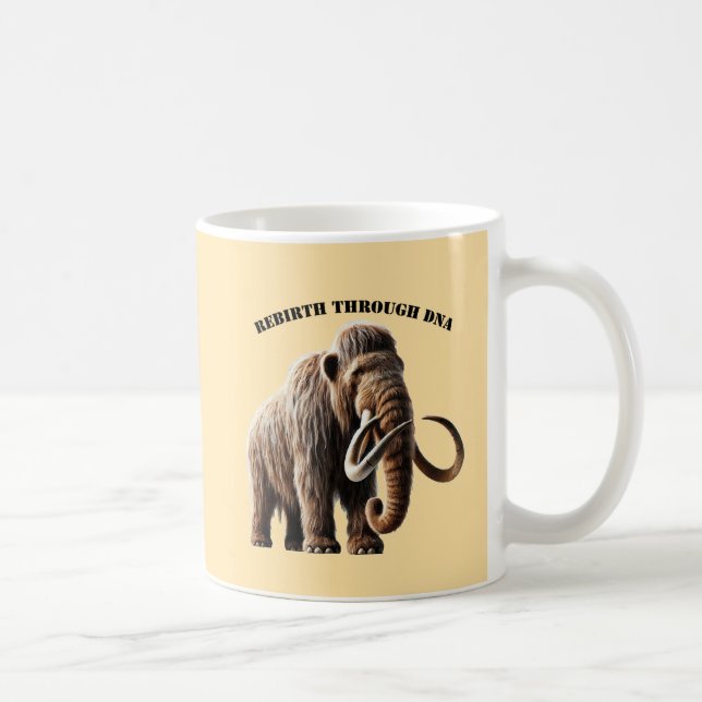 Caneca De Café Renascimento do ADN do Mamute Siberiano Wooly (Direita)