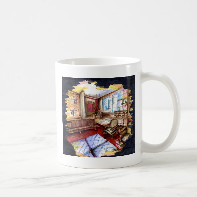 Caneca De Café "Rendendo" por Thompson Kellett (Direita)