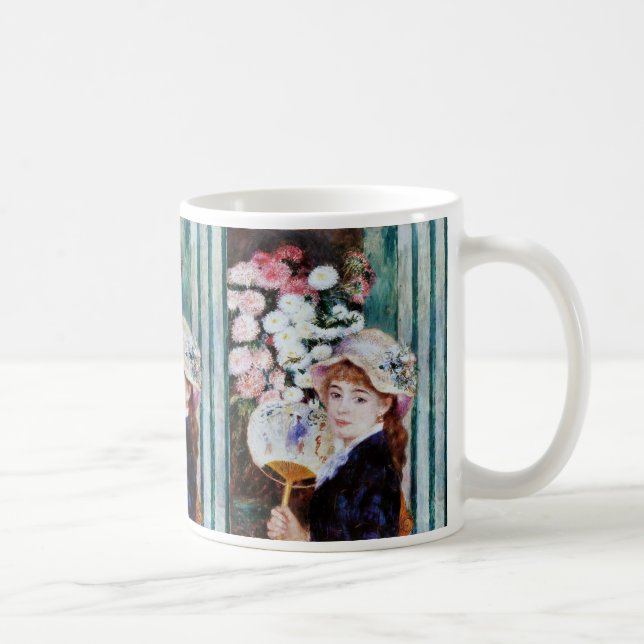 Caneca De Café Renoir , 団扇を持つ少女 (Direita)