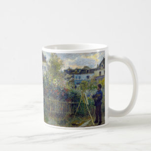 Caneca De Café Renoir - Claude Monet Pintura em seu Jardim