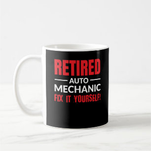 Caneca De Café Reparo aposentado do auto mecânico ele você mesm