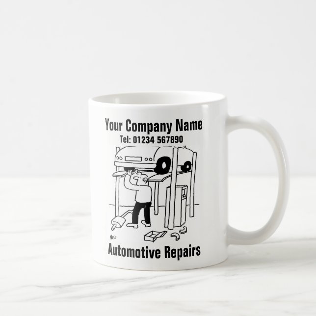 Caneca De Café Reparos Automotivos (Direita)