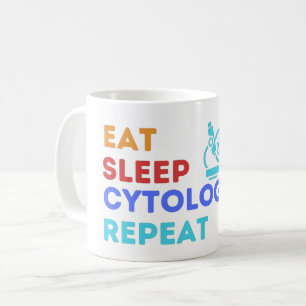 Caneca De Café REPETIÇÃO DA CICLOLOGIA DO SONO DE COMER - #lablif