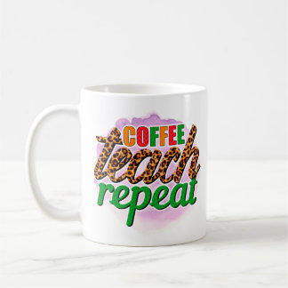 Caneca De Café Repetição de Ensino de Café