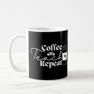 Caneca De Café Repetição de Ensino de Café