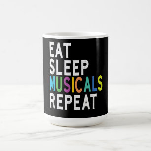 Caneca De Café Repetição de Músicos do Sono