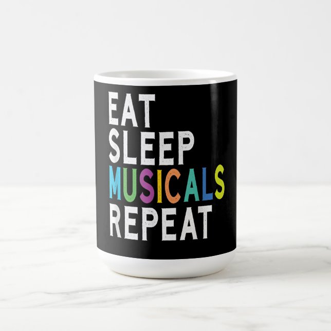 Caneca De Café Repetição de Músicos do Sono (Centro)