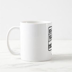 Caneca De Café Repetição de Repouso de Golf de Disco