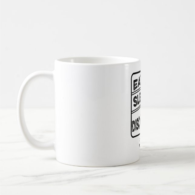 Caneca De Café Repetição de Repouso de Golf de Disco (Esquerda)