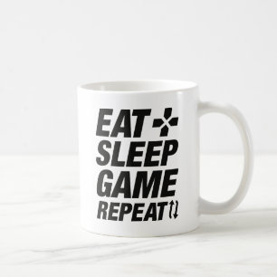 Caneca De Café Repetir Jogo de Sono