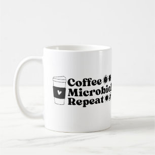Caneca De Café Repetir Microbiologia Café