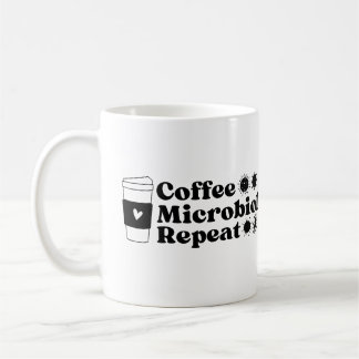 Caneca De Café Repetir Microbiologia Café
