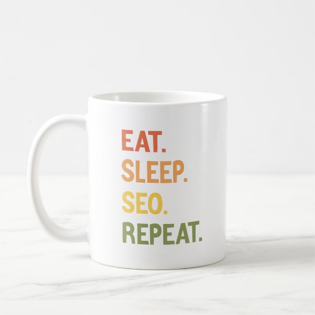 Caneca De Café Repetir o Seo do Sleep (Esquerda)
