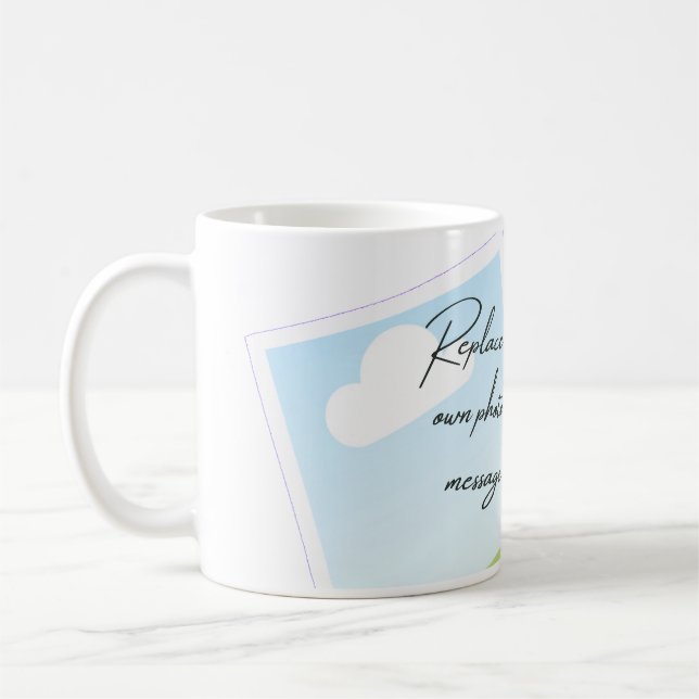 Caneca De Café Replace This Text With Your Own Photo or Message (Esquerda)