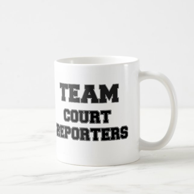 Caneca De Café Repórteres de corte da equipe (Direita)