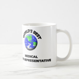 Caneca De Café Representante de vendas médico do mundo o melhor