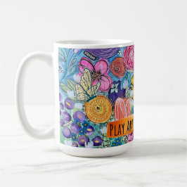 Caneca De Café Reproduzir Arte e Espalhar Joy Mug