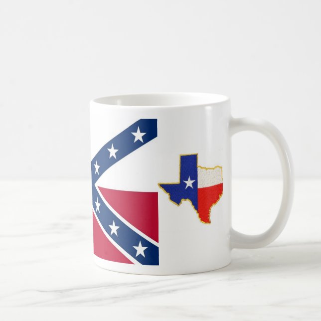 Caneca De Café República da bandeira de Texas, texas, a república (Direita)