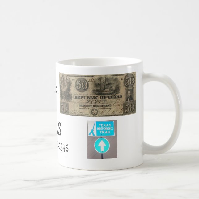 Caneca De Café República de TEXAS (Direita)