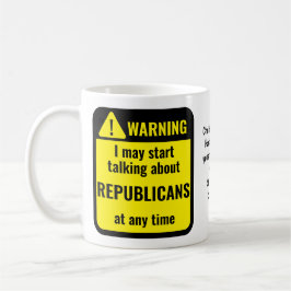Caneca De Café Republicanos Engraçados Personalizados