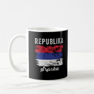 Caneca De Café Republika Srpska Flag