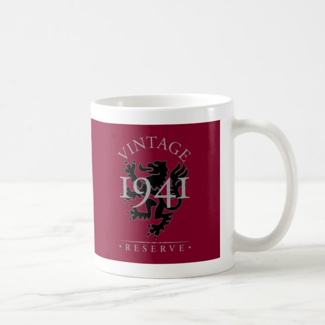 Caneca De Café Reserva 1941 do vintage (Direita)