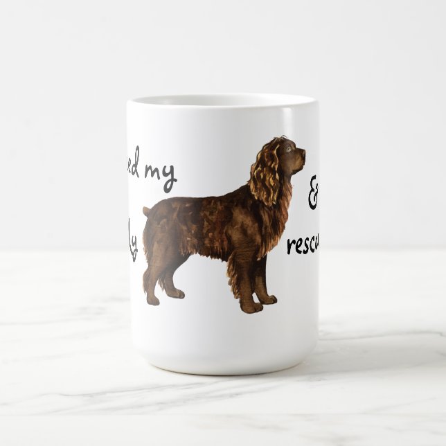 Caneca De Café Resgate Boykin Spaniel Coffee Mug (Centro)