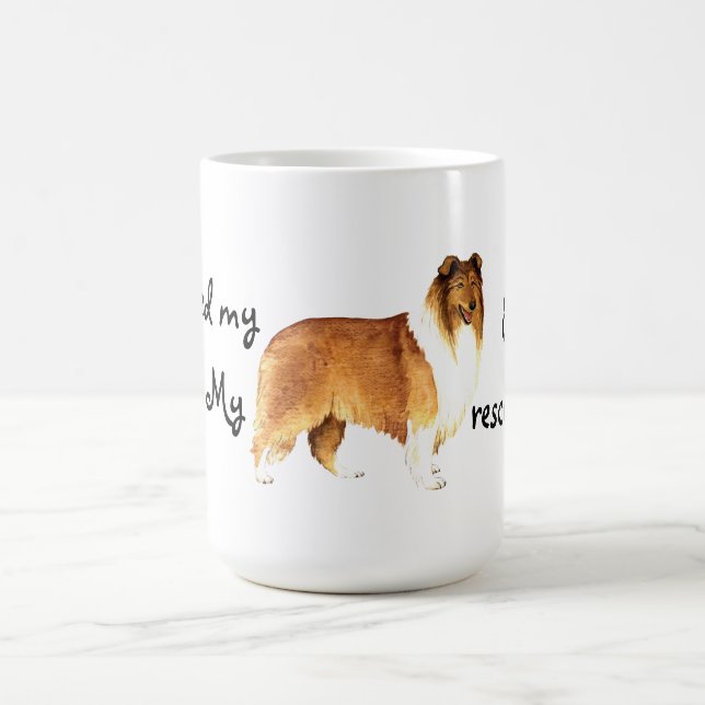 Caneca De Café Resgate Collie (Centro)
