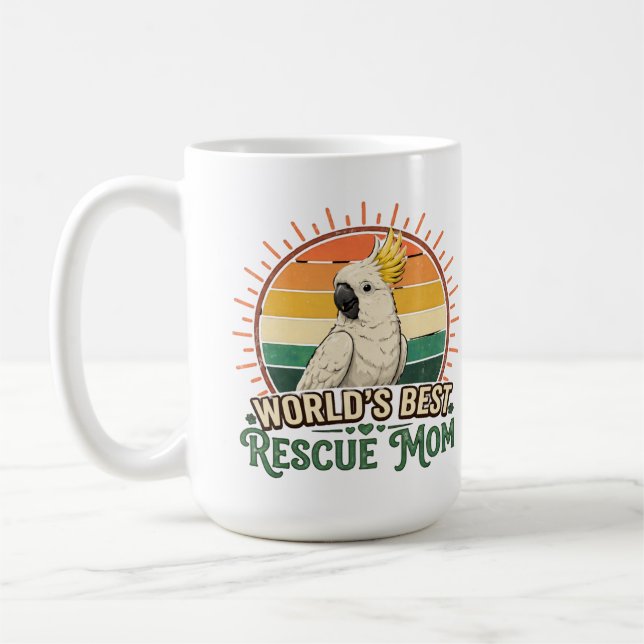 Caneca De Café Resgate de Cacatua Mãe Passaro (Esquerda)