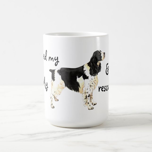 Caneca De Café Resgate inglês Springer Spaniel (Centro)