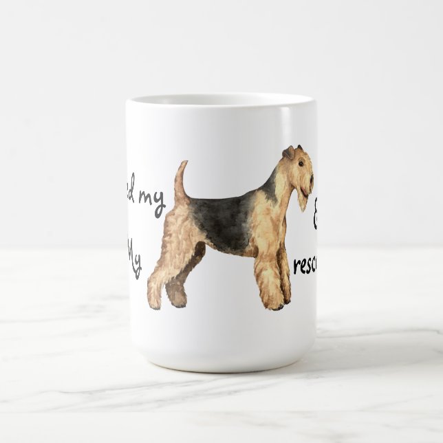 Caneca De Café Resgate Lakeland Terrier (Centro)