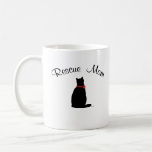Caneca De Café Resgate mãe, Cat Themed Woman