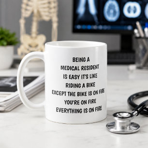 Caneca De Café Residente Médico Engraçado – Médico Perfeito