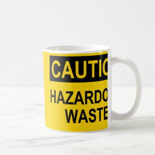 Caneca De Café Resíduos perigosos do cuidado