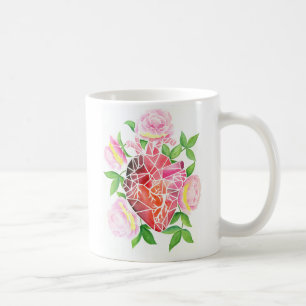 Caneca De Café Resiliência e Bloom - Mug de Café Mosaico