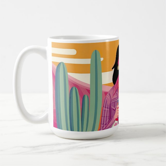 Caneca De Café Resiliência, poder e companheira: um retrato (Esquerda)