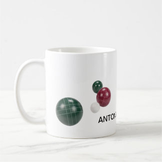 Caneca De Café Resin realista moderno Bocce bolas personalizam