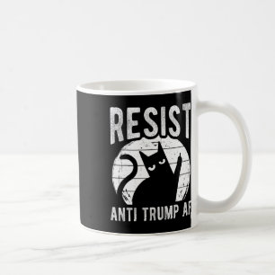 Caneca De Café Resista Anti Trump Af Resistência Anti Trump Gato