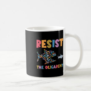 Caneca De Café Resiste À Tumulta De Peixe Funny Oligarchy _3