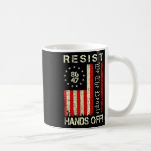 Caneca De Café Resiste As Mãos Ao Protesto Medicamento Da Seguran