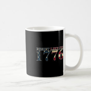 Caneca De Café Resiste Como Seu 1776 - Patriotas Verdadeiros - Vi