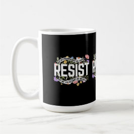 Caneca De Café Resiste Não Ao Meu Presidente Anti-Trump
