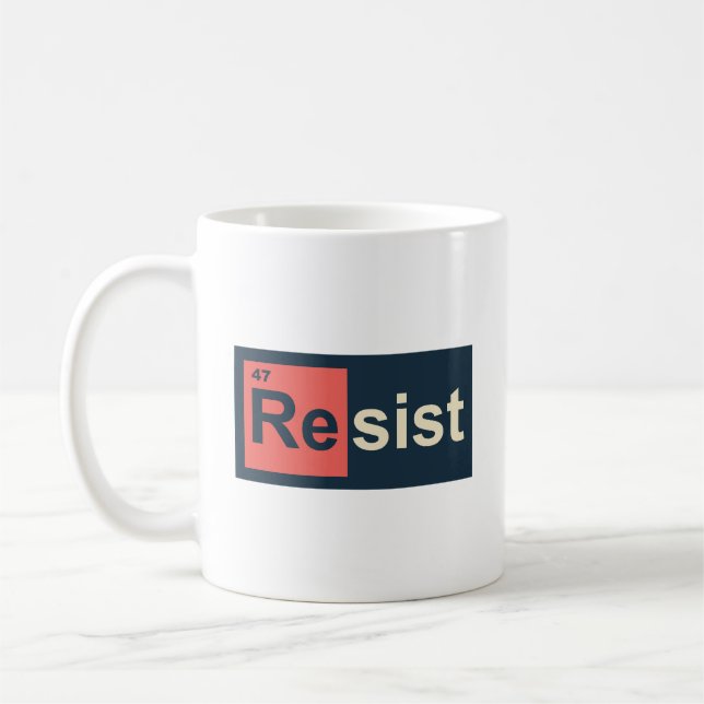 Caneca De Café Resistência 47 Antistrunfo Elemento Periódico de M (Esquerda)