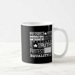 Caneca De Café Resistência à injustiça política Liberdade Verdade