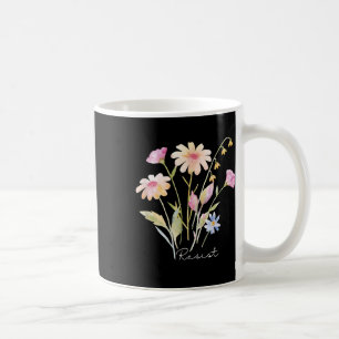 Caneca De Café Resistência a Protesto Botânico Floral Anti-Trump