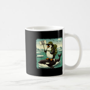 Caneca De Café Resistência Ao Ativismo Pinguim Engraçado Penguin