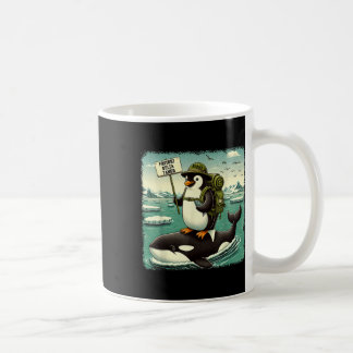 Caneca De Café Resistência Ao Ativismo Pinguim Engraçado Penguin 