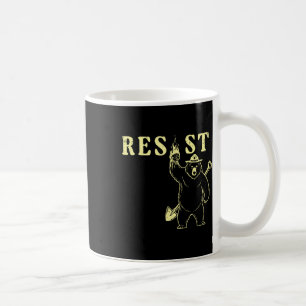 Caneca De Café Resistência Ao Urso Contra Igualdade Contra Homens