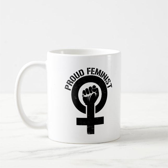 Caneca De Café Resistência feminista - feminista orgulhosa -- (Esquerda)