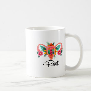 Caneca De Café Resistência Uterus Floral Pro Escolha Direitos de 
